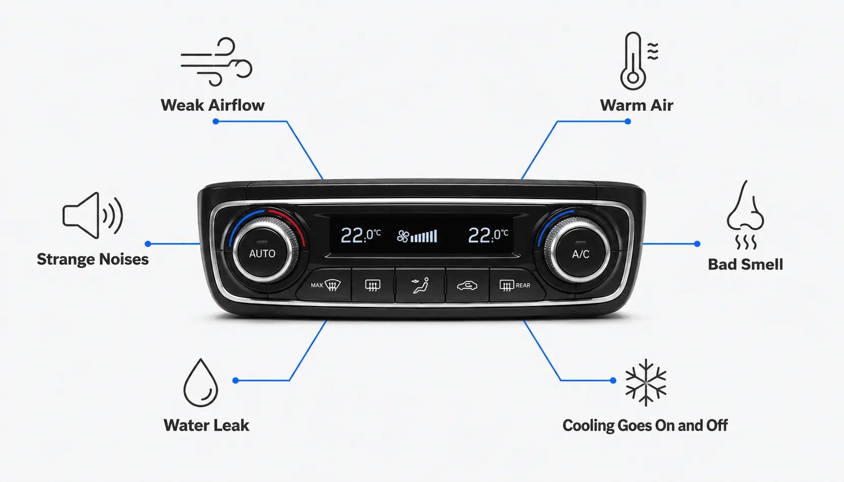 Car AC repair workshop in Dubai