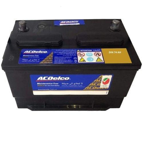 AC DELCO Battery AC Delco 12V DIN 74AH Car Battery - App