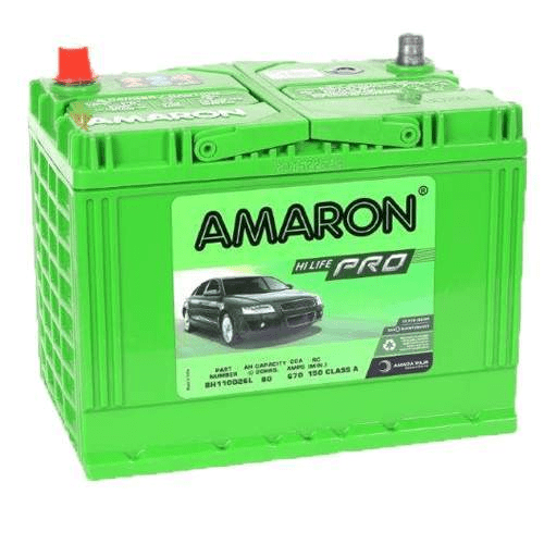 AMARON Battery Amaron - 110D26L Left Terminal 12V 80AH JIS Car Battery-App