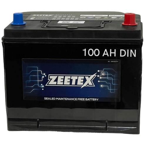 ZEETEX Battery Zeetex 12V DIN 100AH Car Battery - App