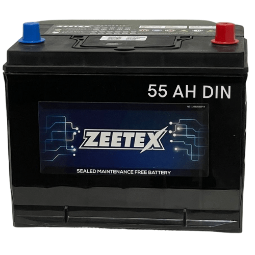 ZEETEX Battery Zeetex 12V DIN 55AH Car Battery - App