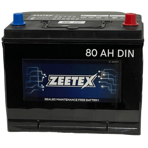 ZEETEX Battery Zeetex 12V DIN 80AH Car Battery