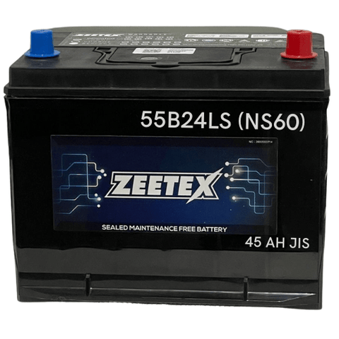 ZEETEX Battery Zeetex - 55B24LS (NS60) 12V JIS 45AH Car Battery - App