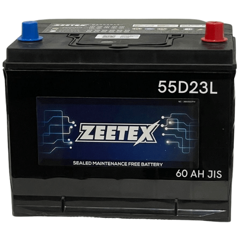 ZEETEX Battery Zeetex - 55D23L 12V JIS 60AH Car Battery - App